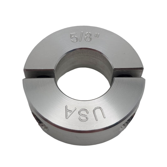 0.625" Diameter - Clamping Two Piece Shaft Collar - 2024 Aluminum