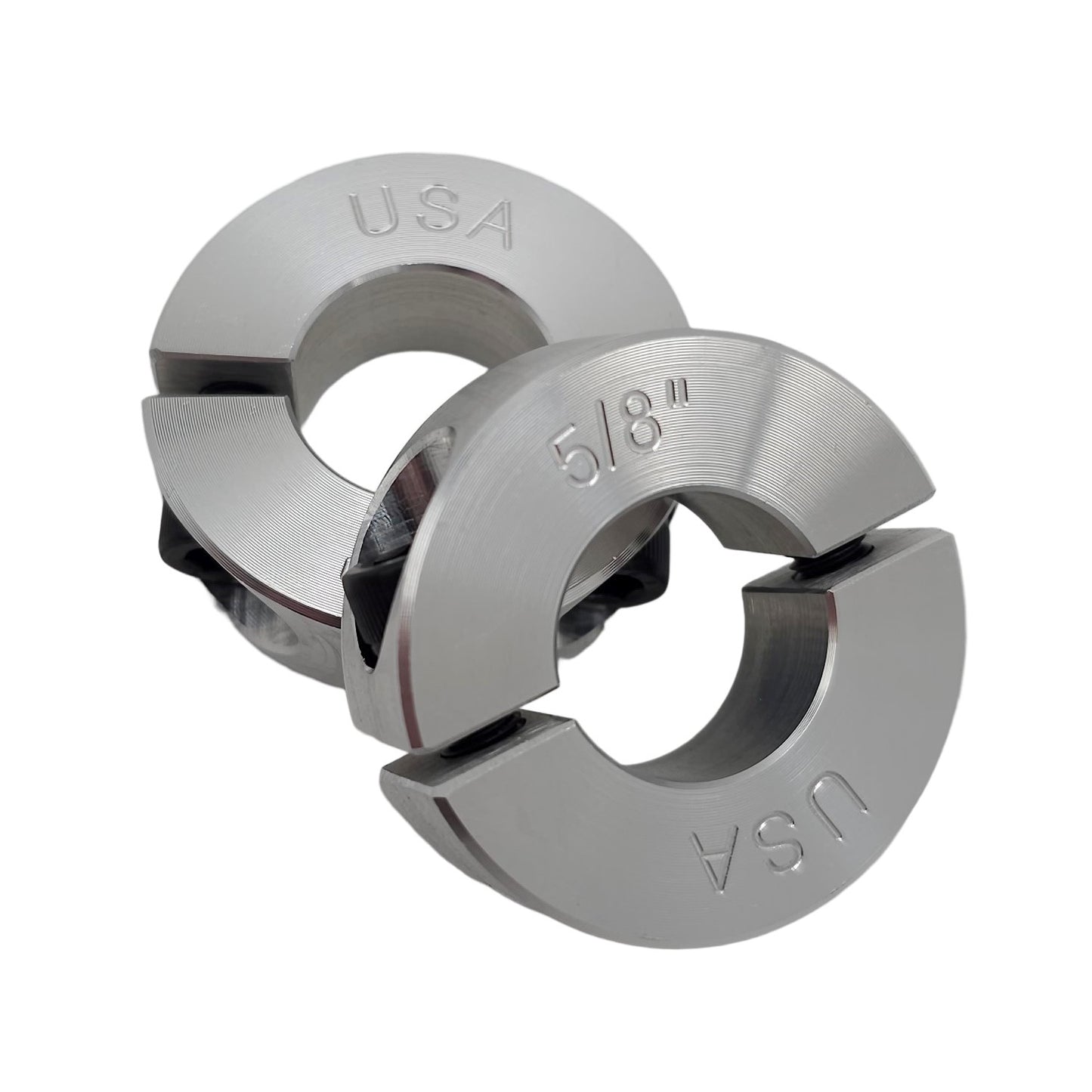 0.625" Diameter - Clamping Two Piece Shaft Collar - 2024 Aluminum