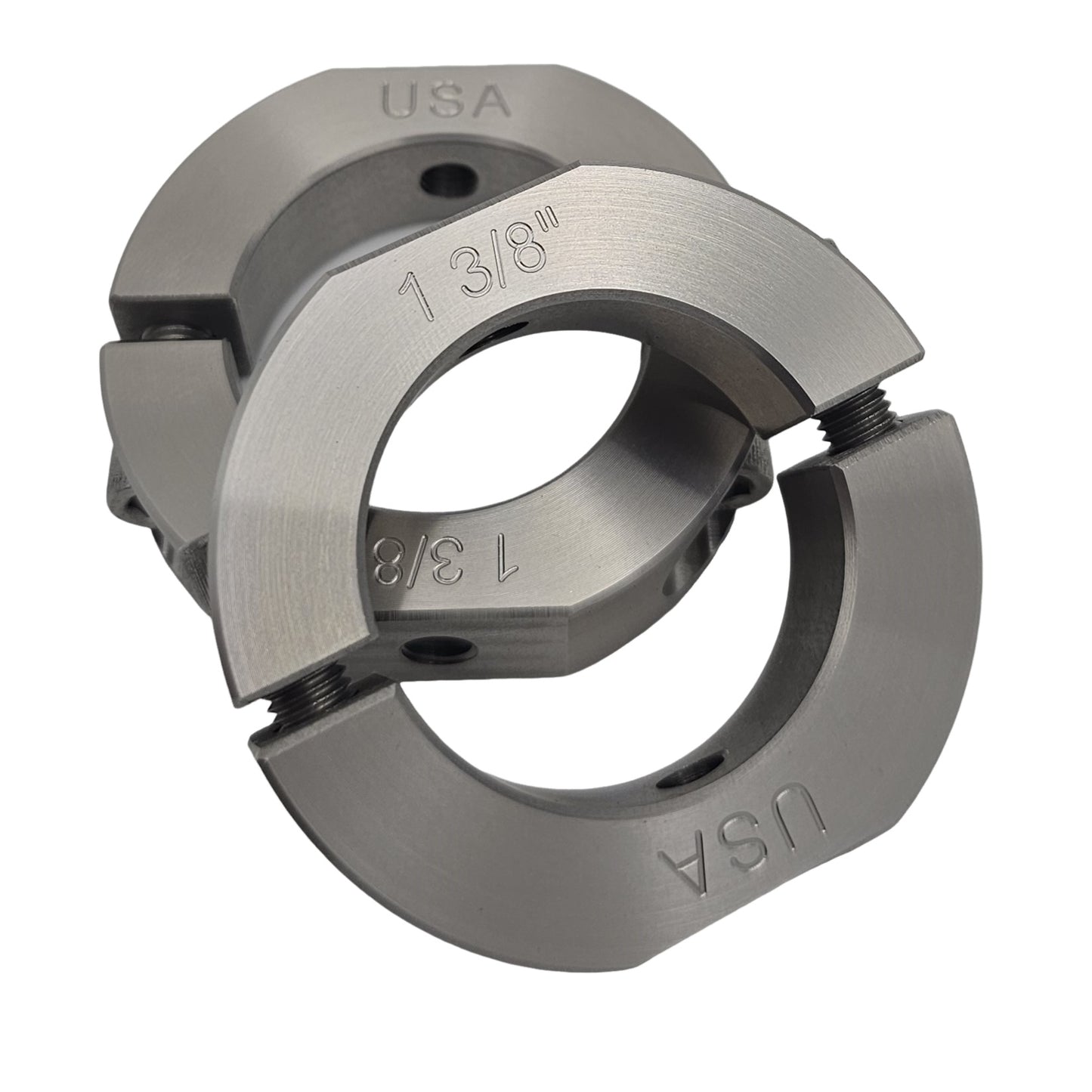 1.375" Diameter – Mountable Clamping Two Piece Shaft Collar - 303 Stainless Steel