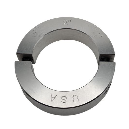 2.00" Diameter - Clamping Two Piece Shaft Collar - 2024 Aluminum