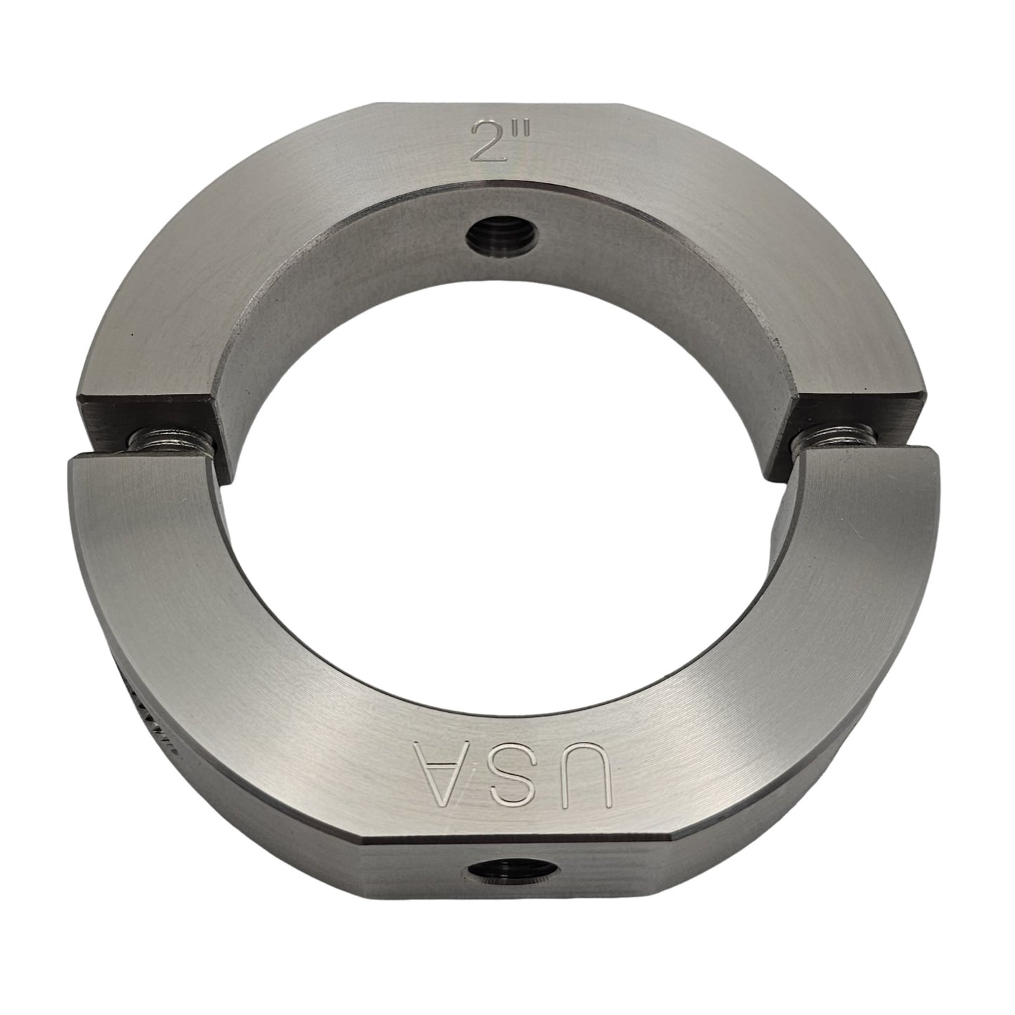 2.00" Diameter – Mountable Clamping Two Piece Shaft Collar - 303 Stainless Steel