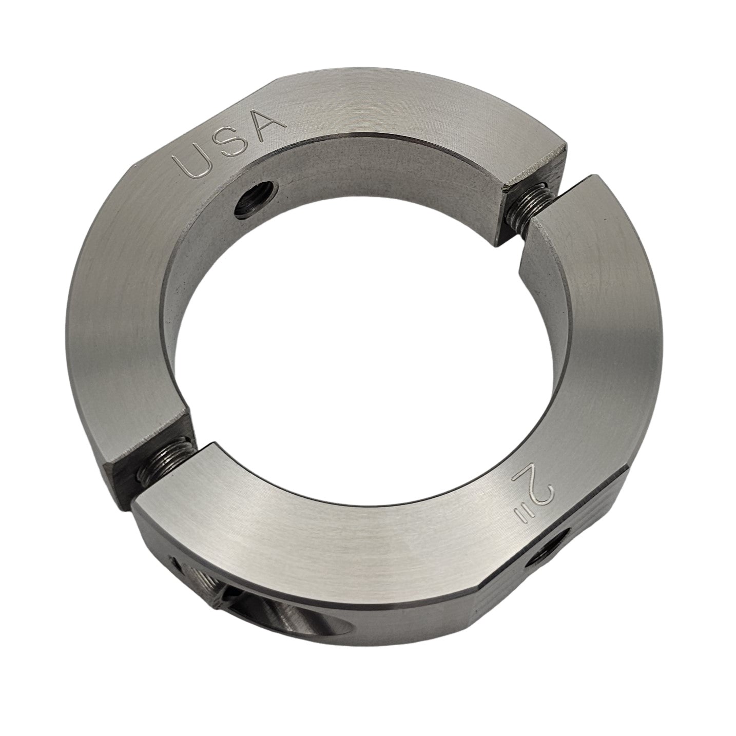 2.00" Diameter – Mountable Clamping Two Piece Shaft Collar - 303 Stainless Steel