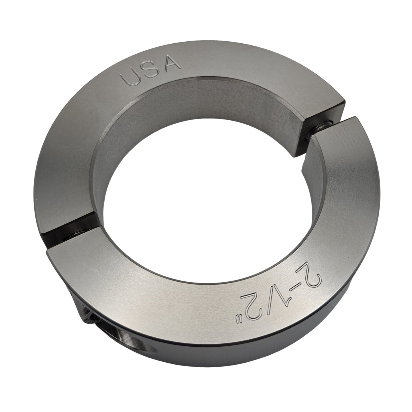 2.50" Diameter - Clamping Two Piece Shaft Collar - 303 Stainless Steel