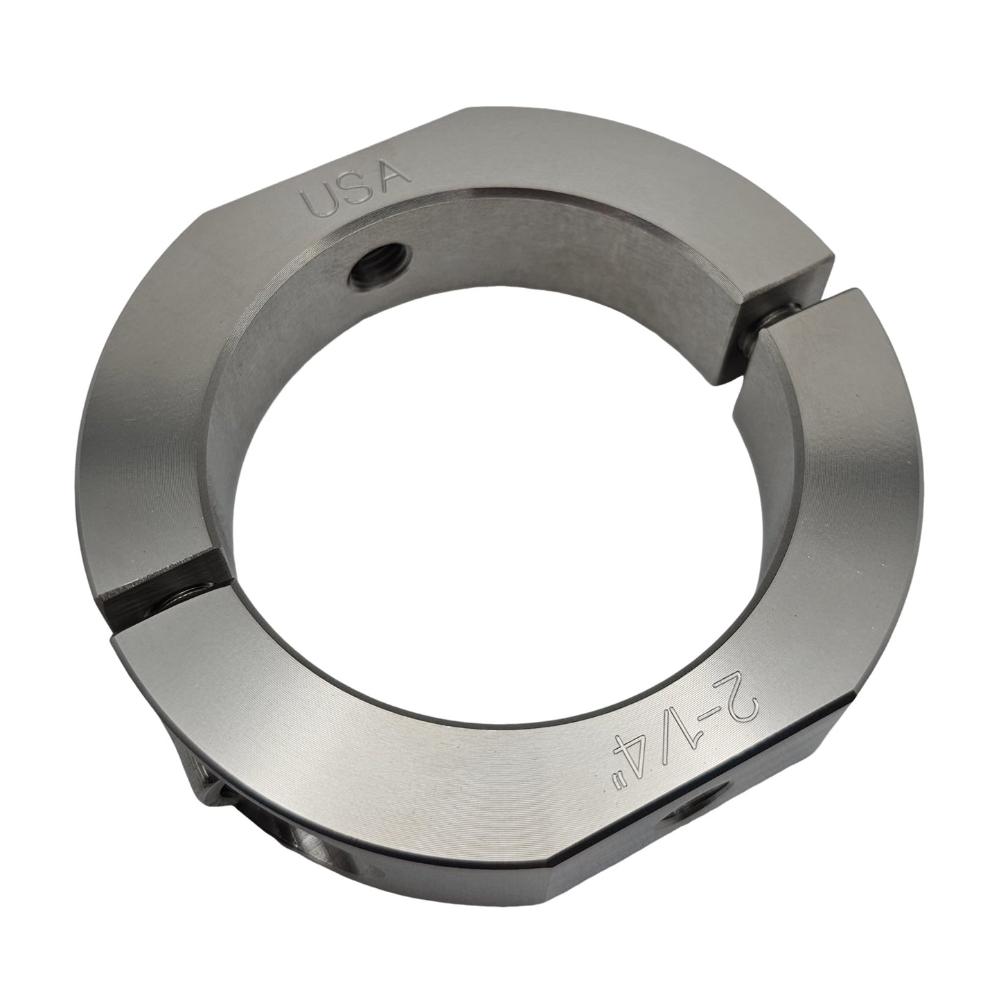 2.25" Diameter – Mountable Clamping Two Piece Shaft Collar - 303 Stainless Steel