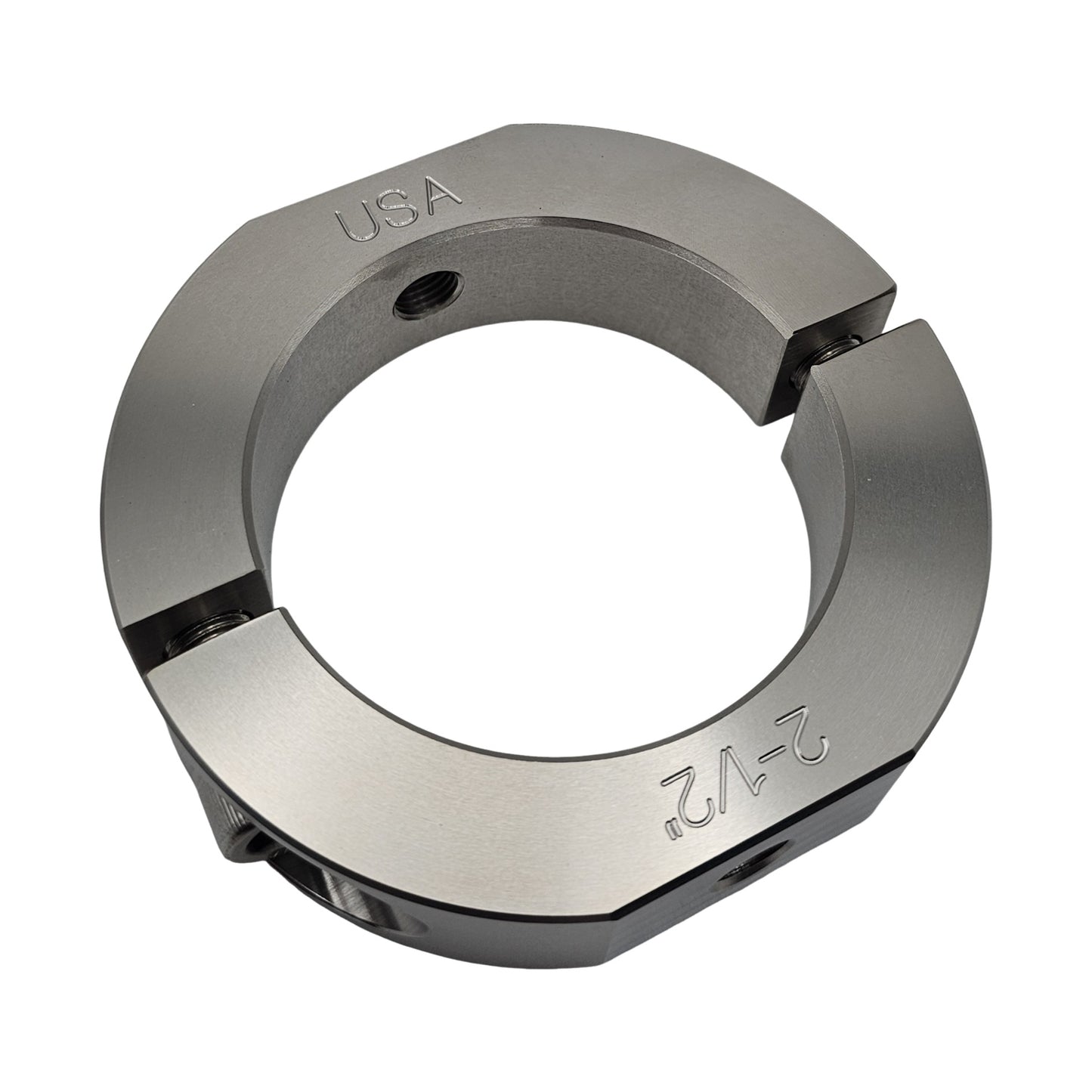 2.50" Diameter – Mountable Clamping Two Piece Shaft Collar - 303 Stainless Steel
