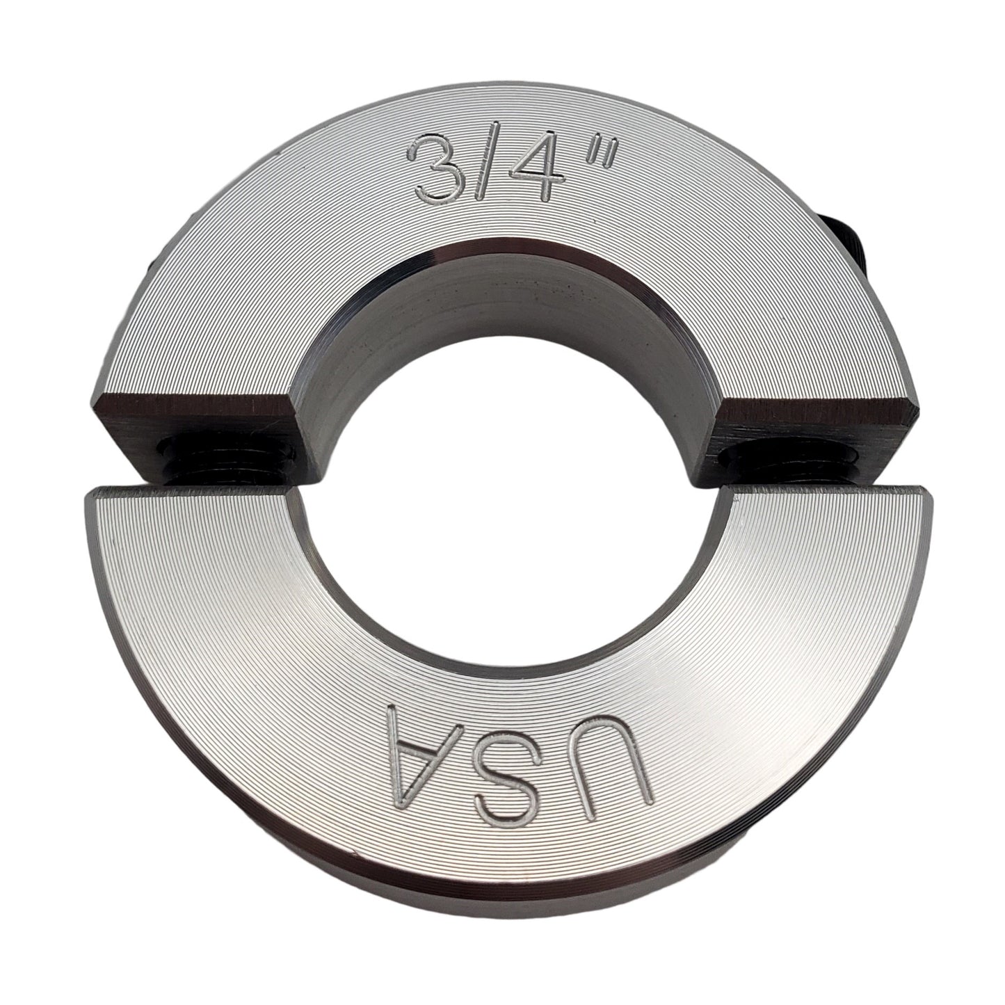 0.75" Diameter - Clamping Two Piece Shaft Collar - 2024 Aluminum