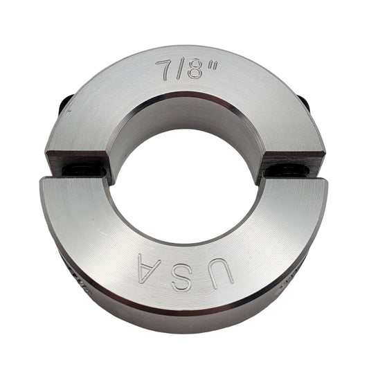 0.875" Diameter - Clamping Two Piece Shaft Collar - 2024 Aluminum