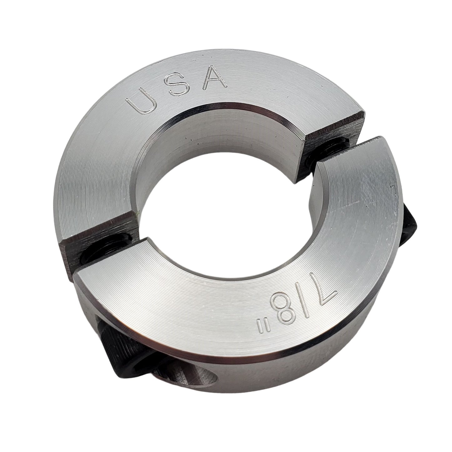 0.875" Diameter - Clamping Two Piece Shaft Collar - 2024 Aluminum