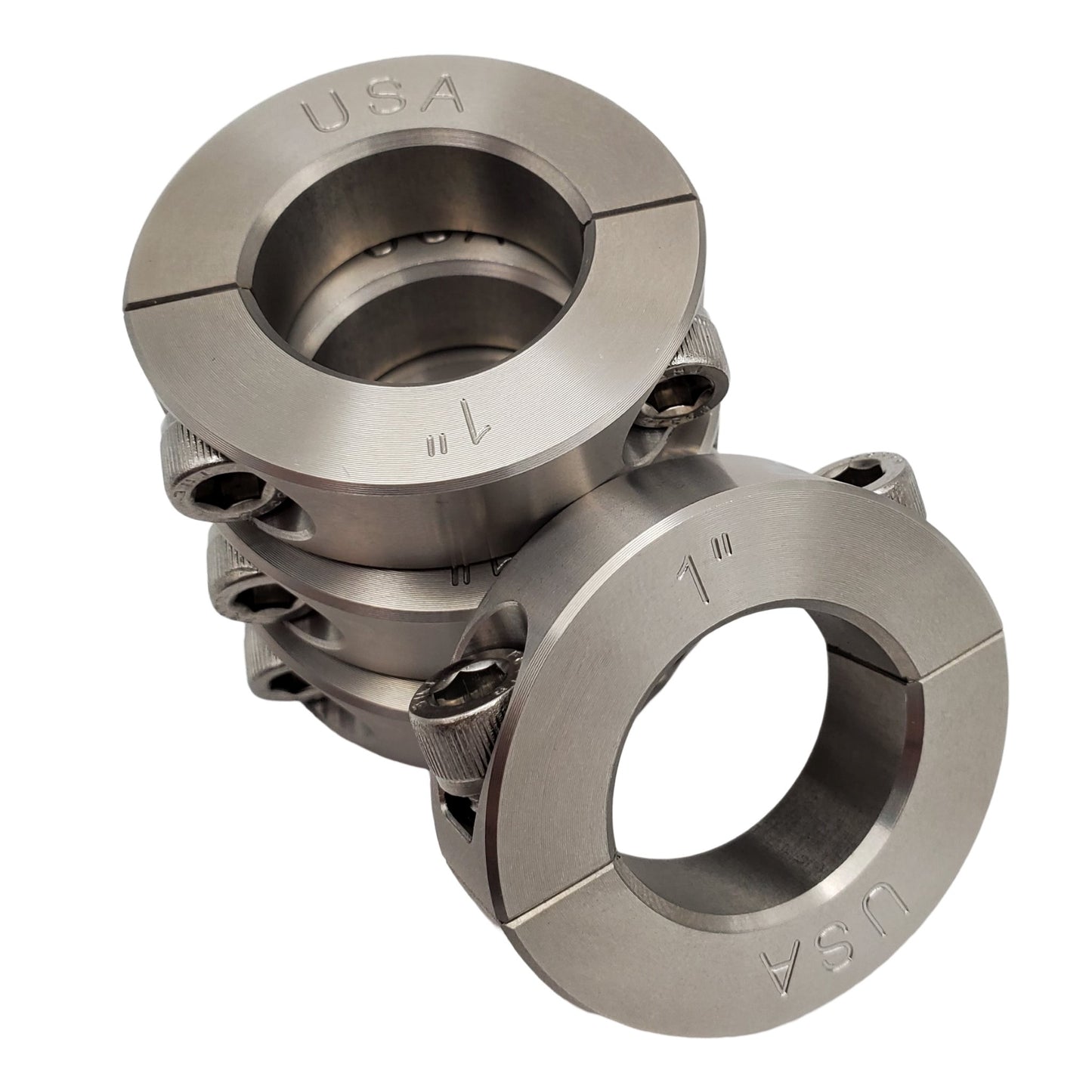 1.00" Diameter - Clamping Two Piece Shaft Collar - 303 Stainless Steel