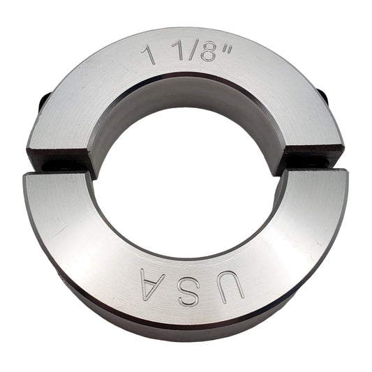 1.125" Diameter - Clamping Two Piece Shaft Collar - 2024 Aluminum