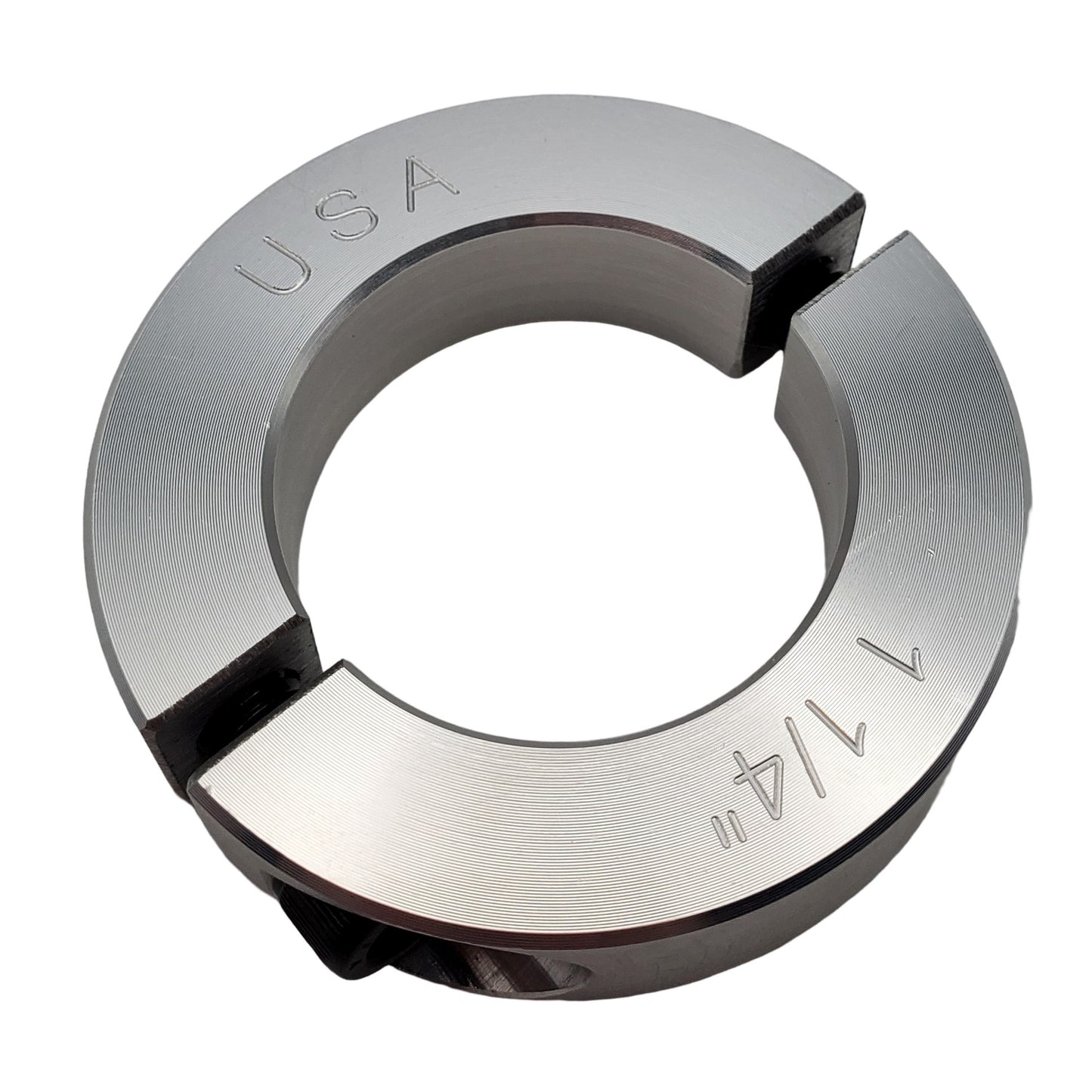 1.25" Diameter - Clamping Two Piece Shaft Collar - 2024 Aluminum