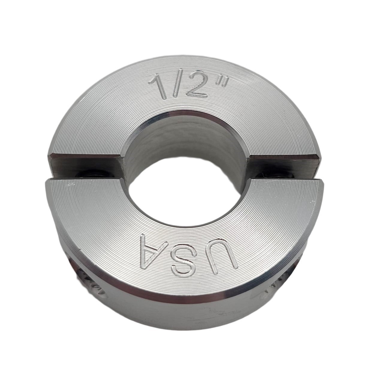 0.50" Diameter - Clamping Two Piece Shaft Collar - 2024 Aluminum