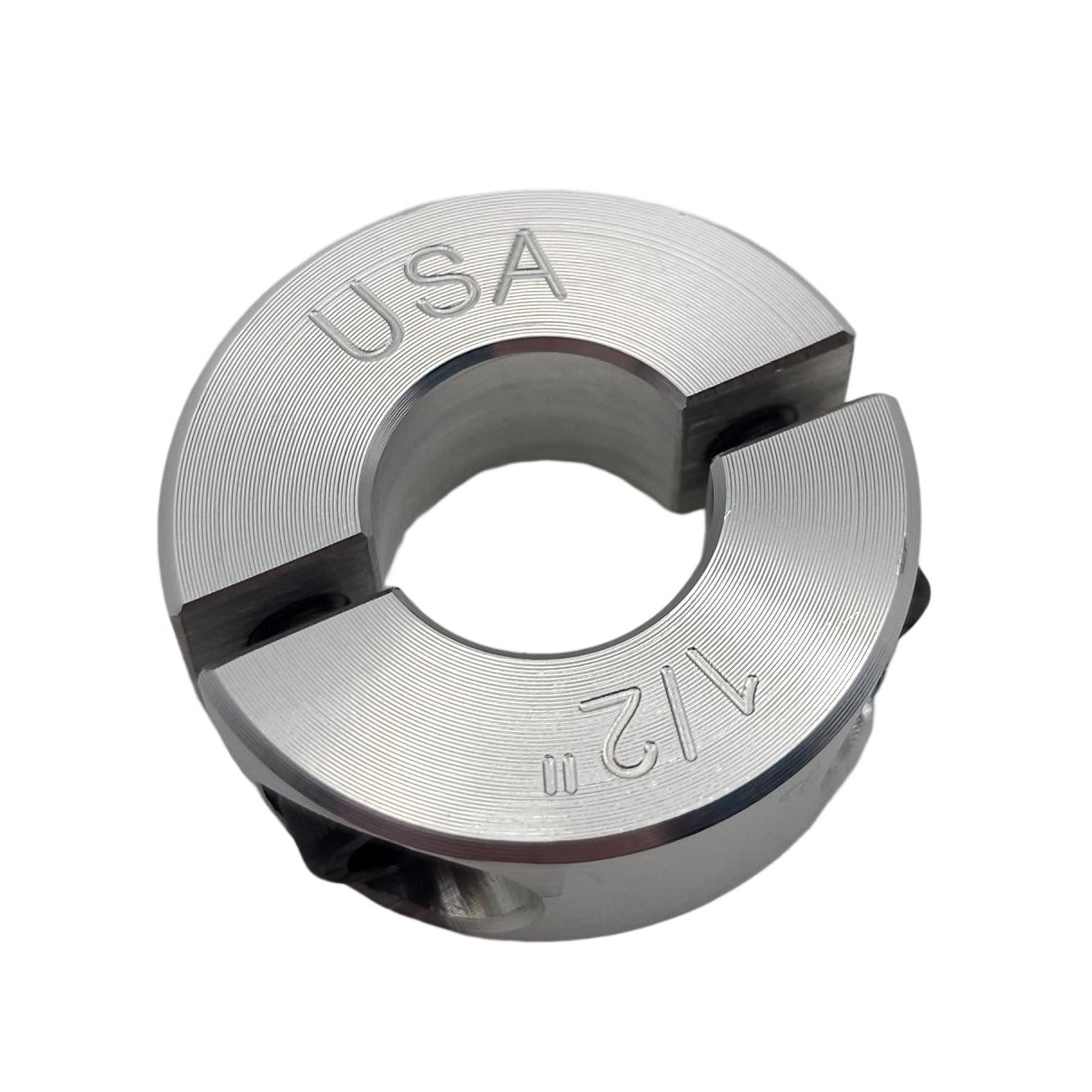 0.50" Diameter - Clamping Two Piece Shaft Collar - 2024 Aluminum