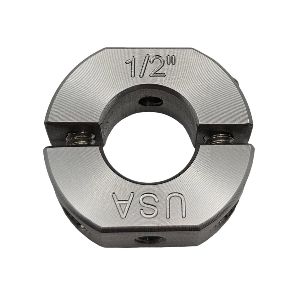 0.50" Diameter – Mountable Clamping Two Piece Shaft Collar - 303 Stainless Steel