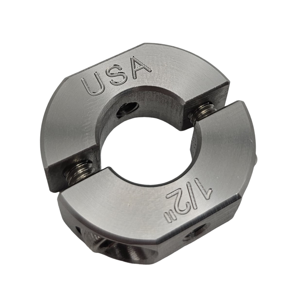 0.50" Diameter – Mountable Clamping Two Piece Shaft Collar - 303 Stainless Steel