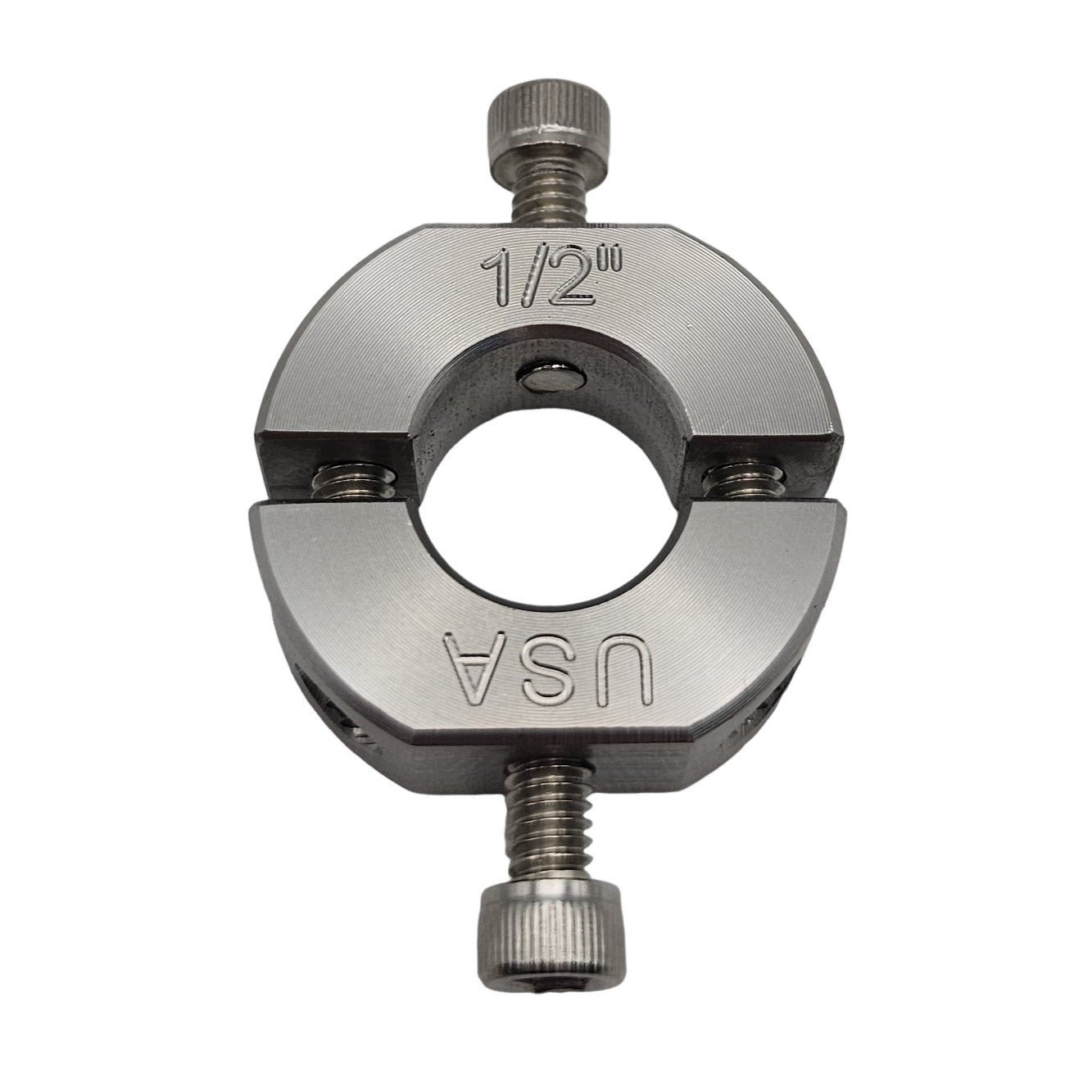 0.50" Diameter – Mountable Clamping Two Piece Shaft Collar - 303 Stainless Steel