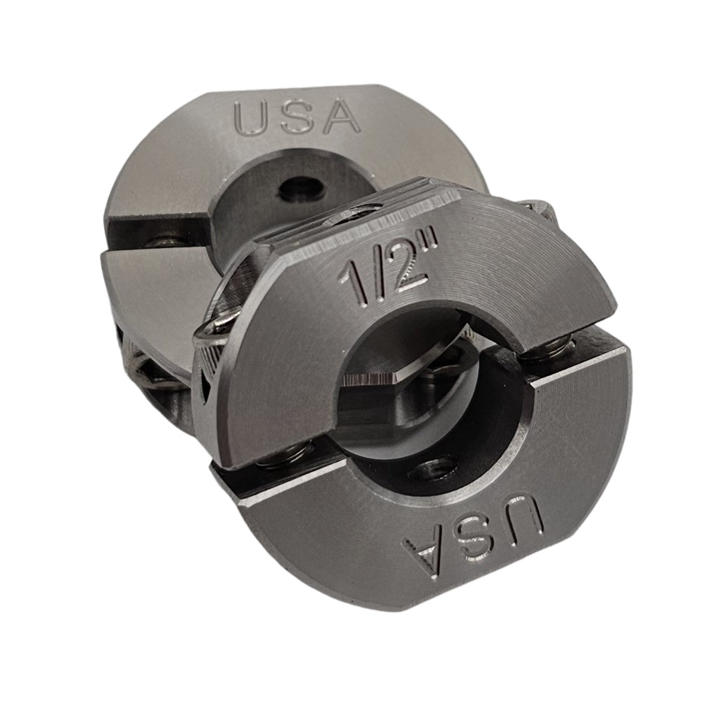 0.50" Diameter – Mountable Clamping Two Piece Shaft Collar - 303 Stainless Steel