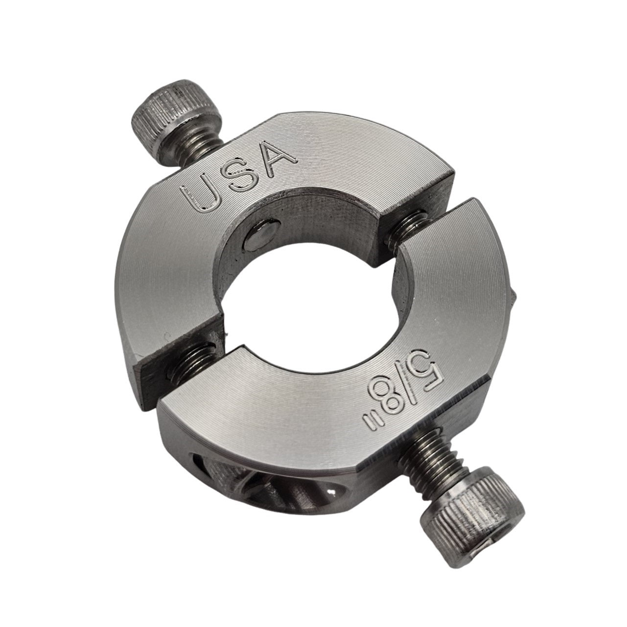 0.625" Diameter – Mountable Clamping Two Piece Shaft Collar - 303 Stainless Steel