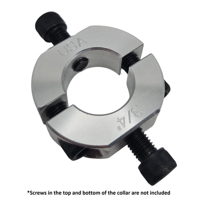 0.75" Diameter – Mountable Clamping Two Piece Shaft Collar – 2024 Aluminum
