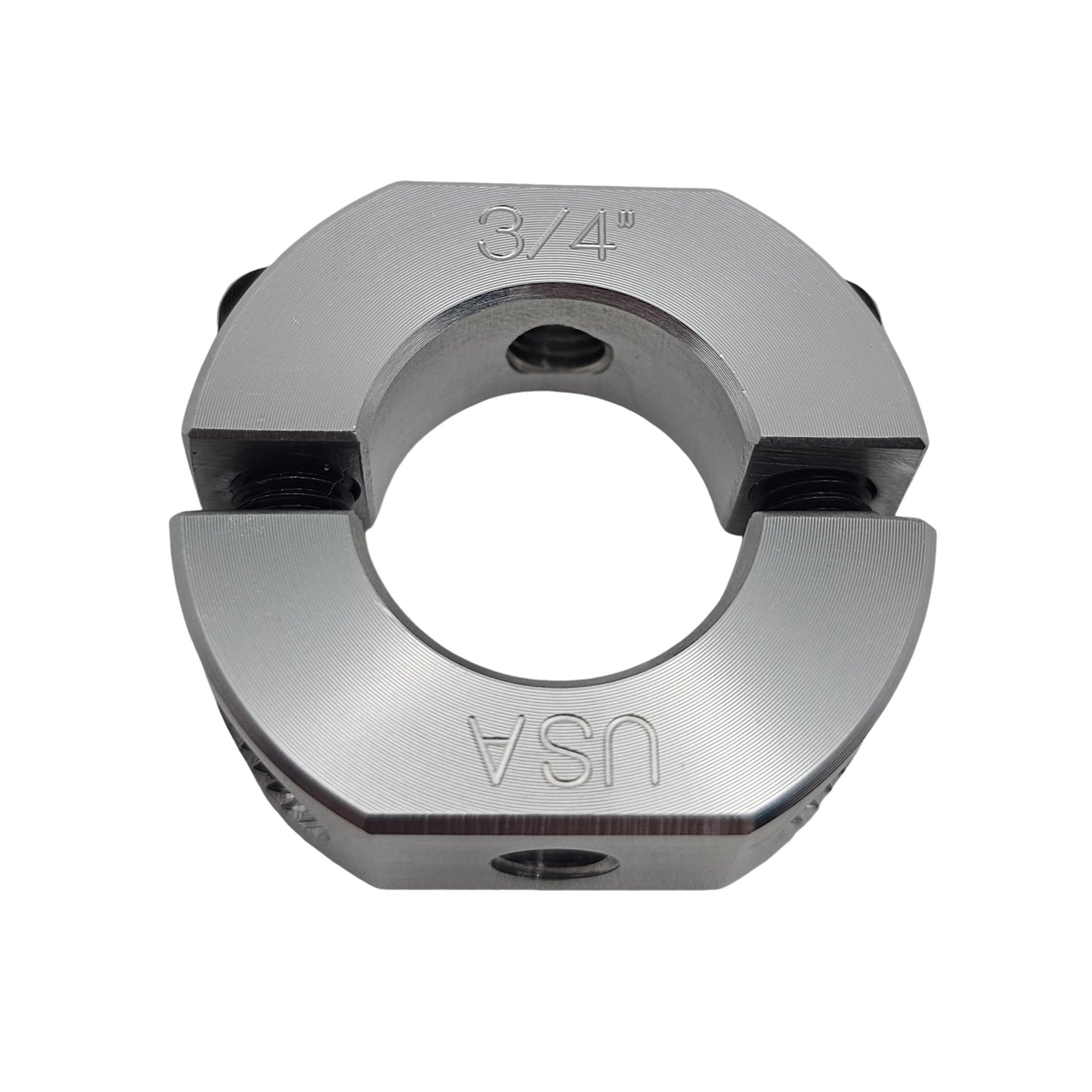 0.75" Diameter – Mountable Clamping Two Piece Shaft Collar – 2024 Aluminum