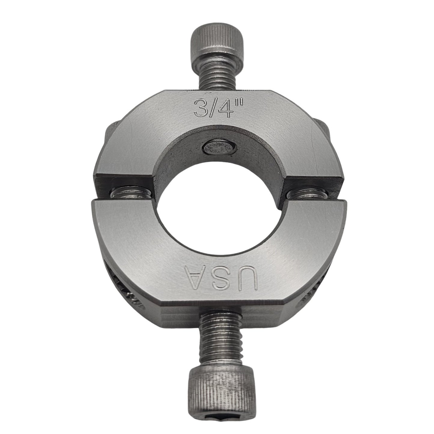 0.75" Diameter – Mountable Clamping Two Piece Shaft Collar - 303 Stainless Steel