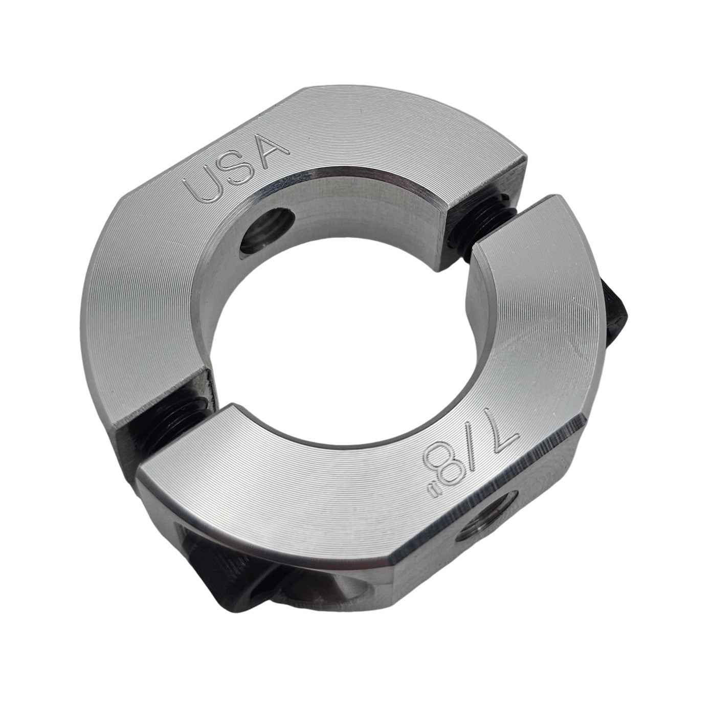 0.875" Diameter – Mountable Clamping Two Piece Shaft Collar – 2024 Aluminum