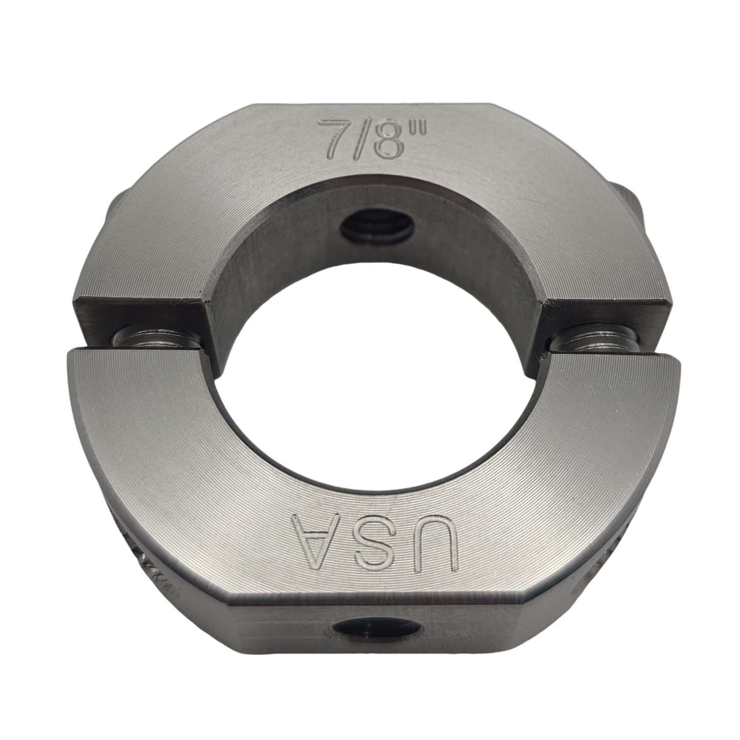 0.875" Diameter – Mountable Clamping Two Piece Shaft Collar - 303 Stainless Steel