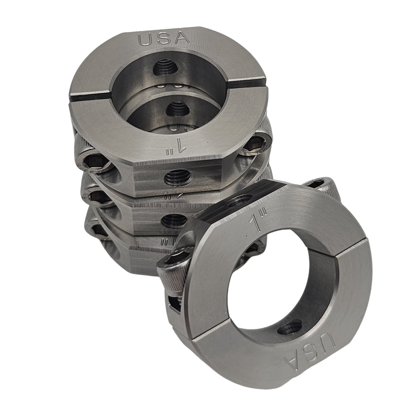 1.00" Diameter – Mountable Clamping Two Piece Shaft Collar - 303 Stainless Steel