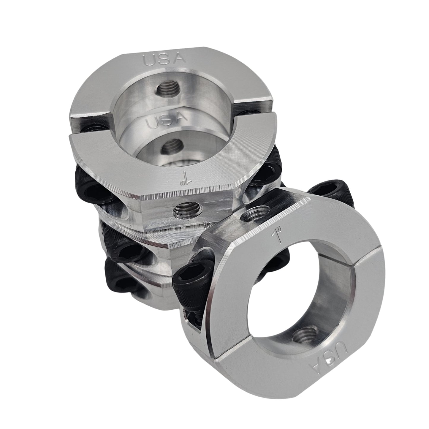 1.00" Diameter – Mountable Clamping Two Piece Shaft Collar – 2024 Aluminum