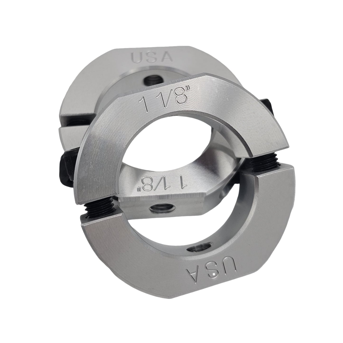 1.125" Diameter – Mountable Clamping Two Piece Shaft Collar – 2024 Aluminum