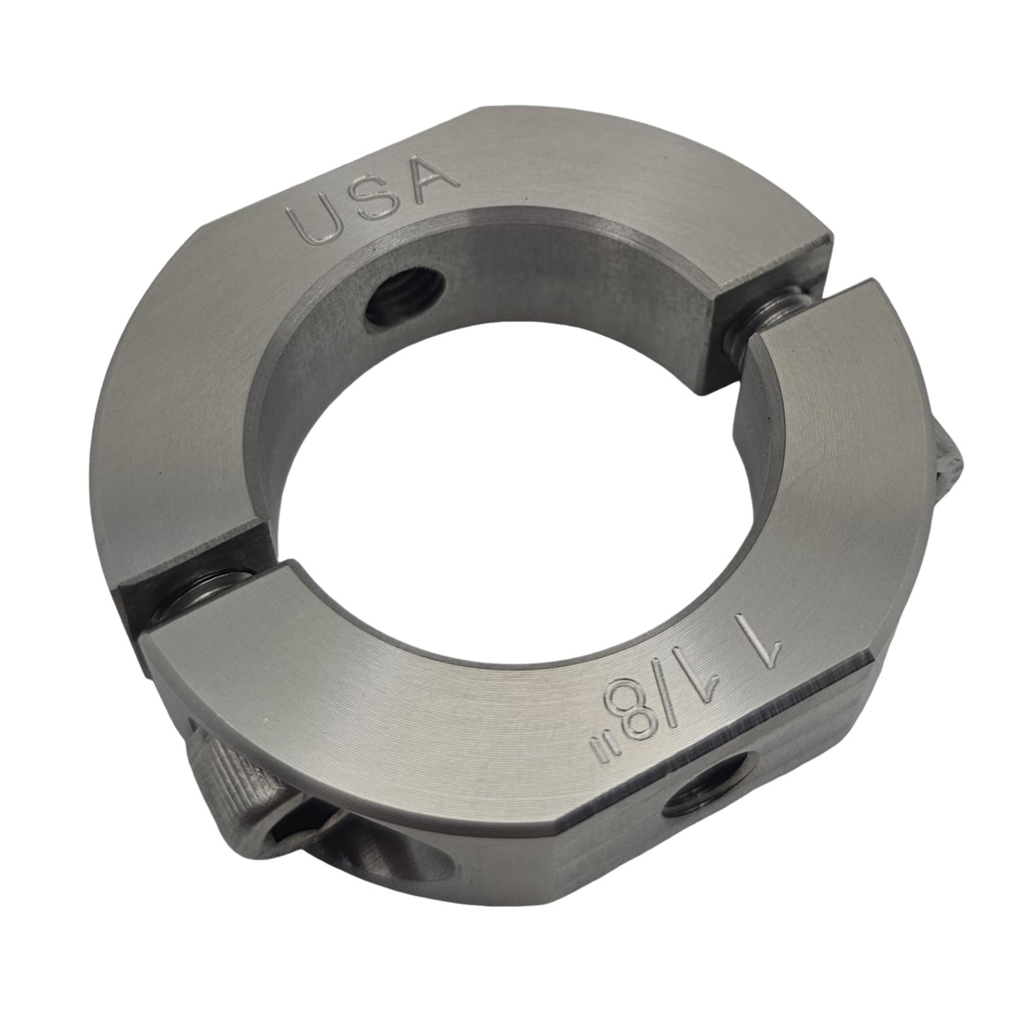 1.125" Diameter – Mountable Clamping Two Piece Shaft Collar - 303 Stainless Steel