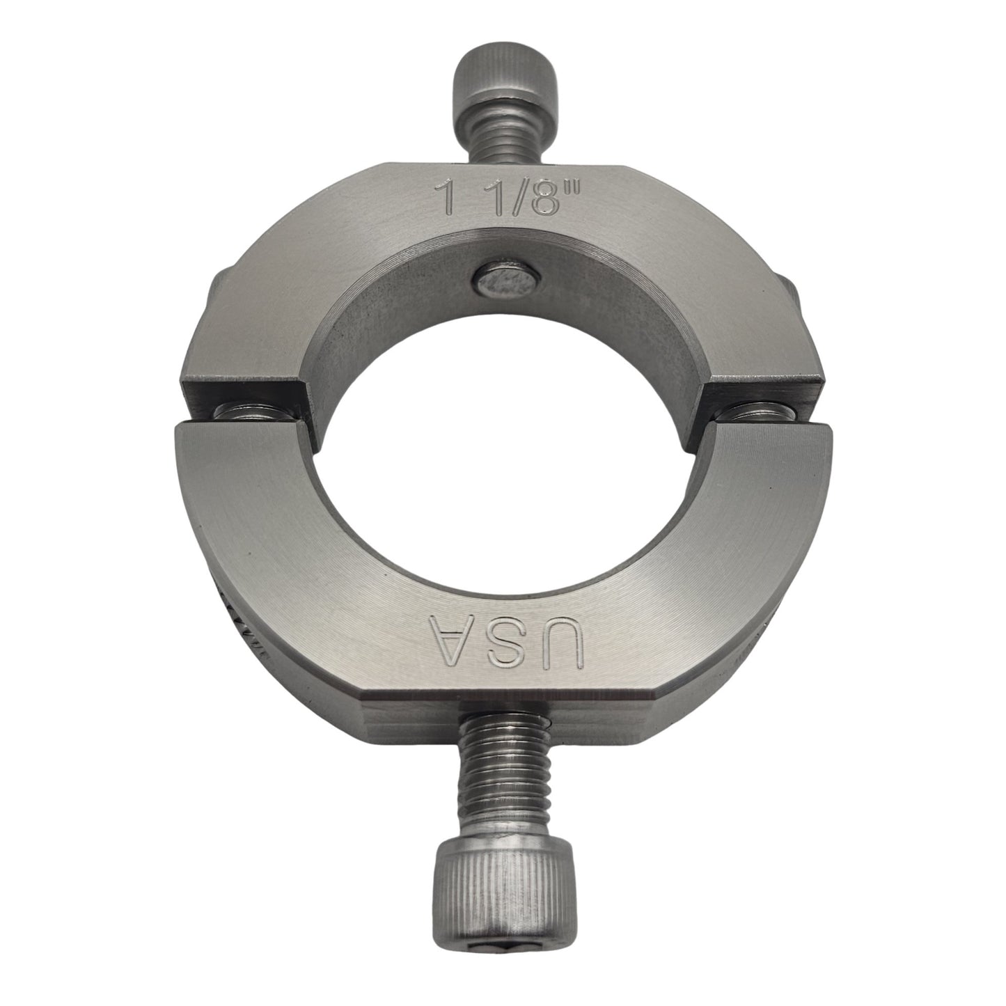 1.125" Diameter – Mountable Clamping Two Piece Shaft Collar - 303 Stainless Steel