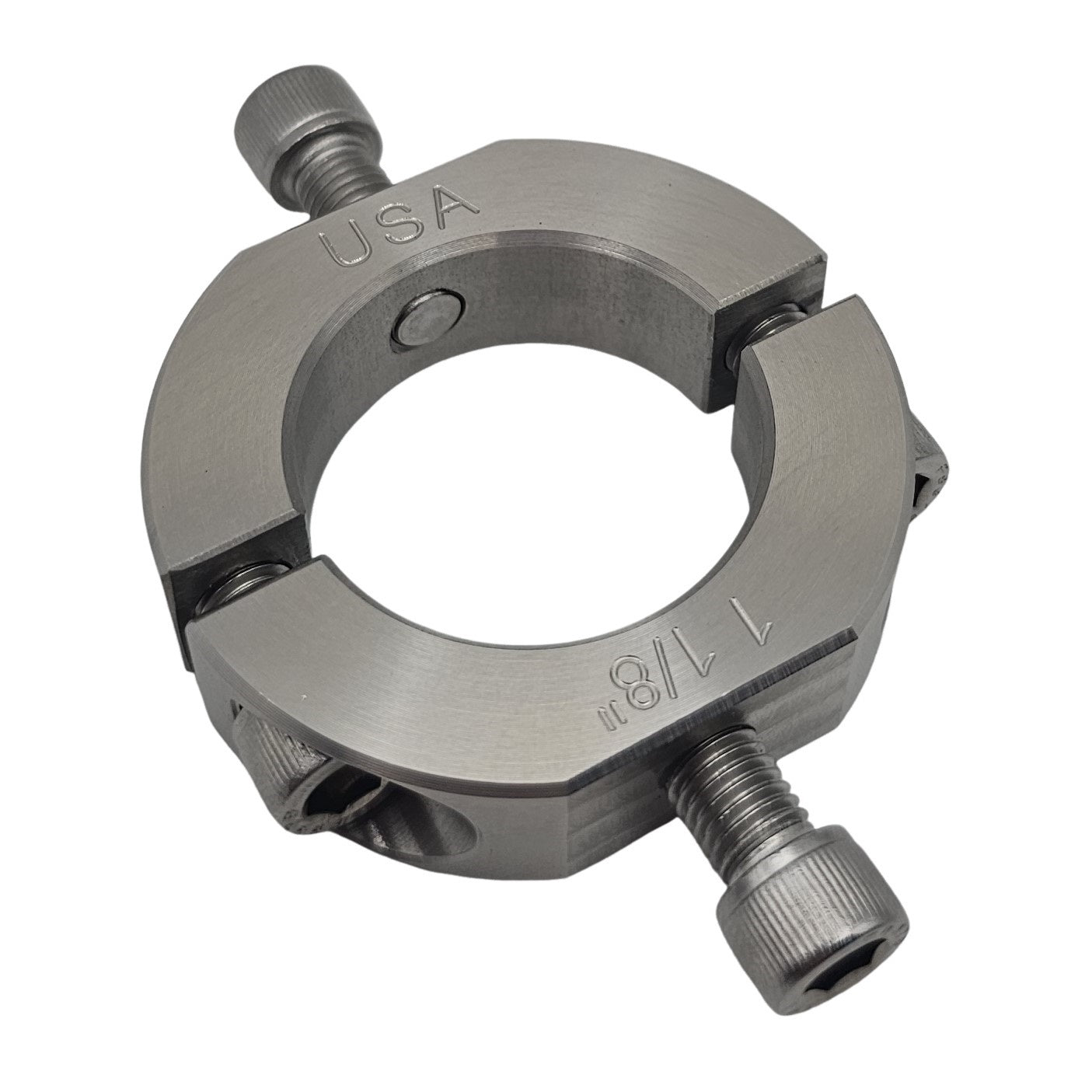 1.125" Diameter – Mountable Clamping Two Piece Shaft Collar - 303 Stainless Steel