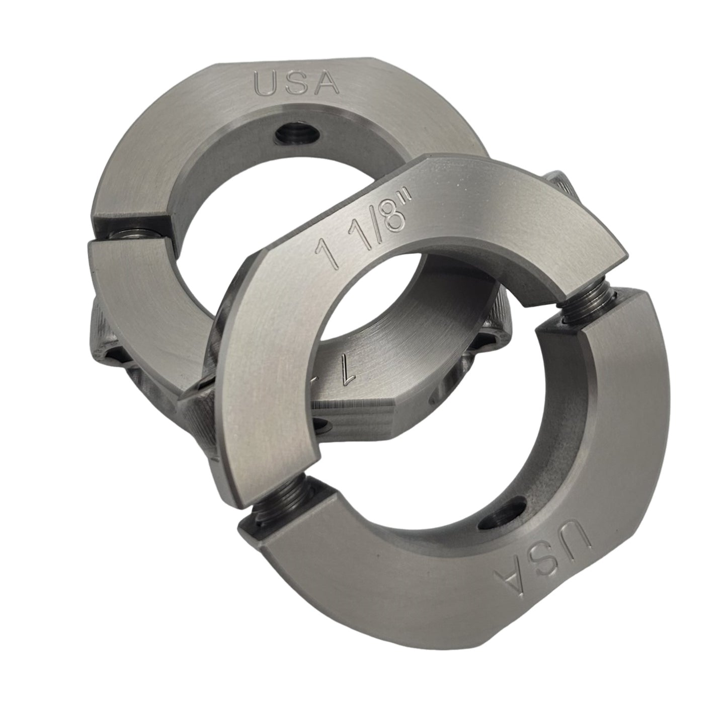 1.125" Diameter – Mountable Clamping Two Piece Shaft Collar - 303 Stainless Steel