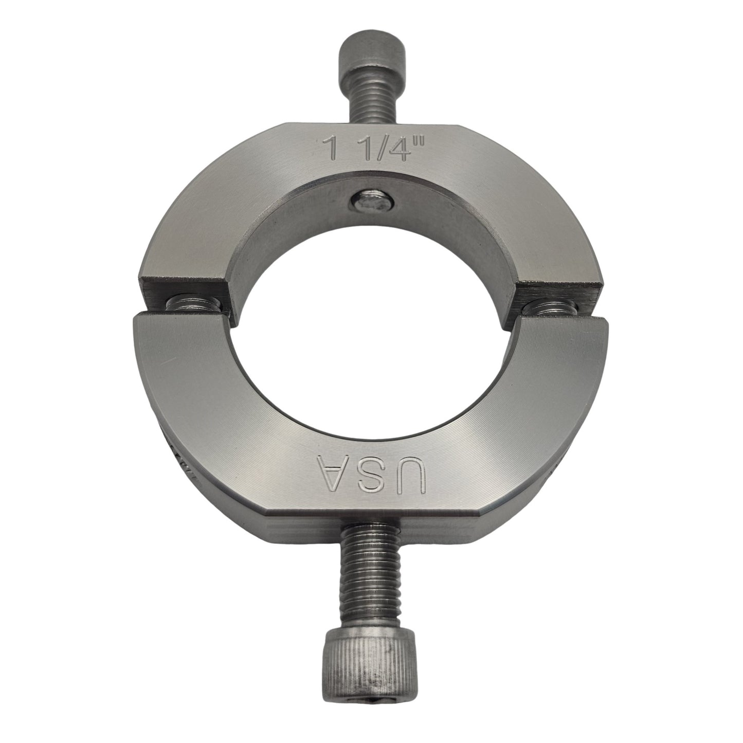 1.25" Diameter – Mountable Clamping Two Piece Shaft Collar - 303 Stainless Steel