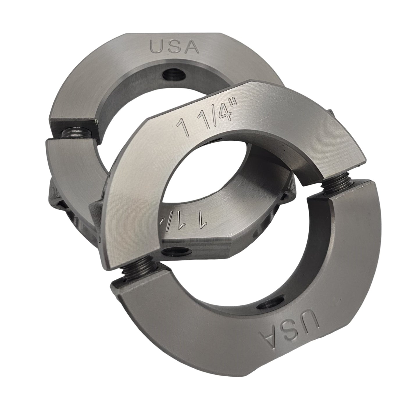 1.25" Diameter – Mountable Clamping Two Piece Shaft Collar - 303 Stainless Steel