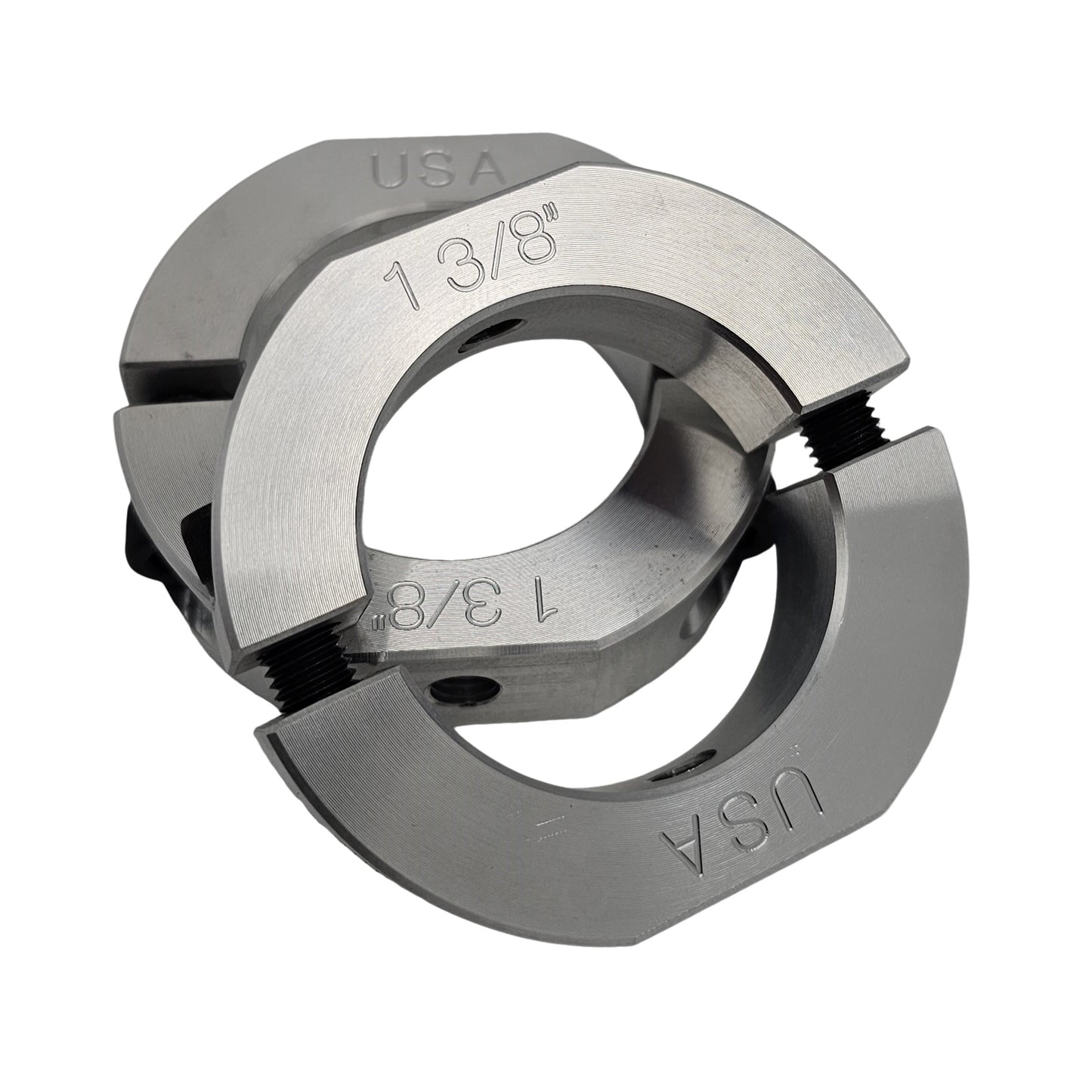 1.375" Diameter – Mountable Clamping Two Piece Shaft Collar – 2024 Aluminum