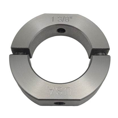 1.375" Diameter – Mountable Clamping Two Piece Shaft Collar - 303 Stainless Steel