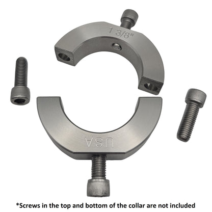 1.375" Diameter – Mountable Clamping Two Piece Shaft Collar - 303 Stainless Steel