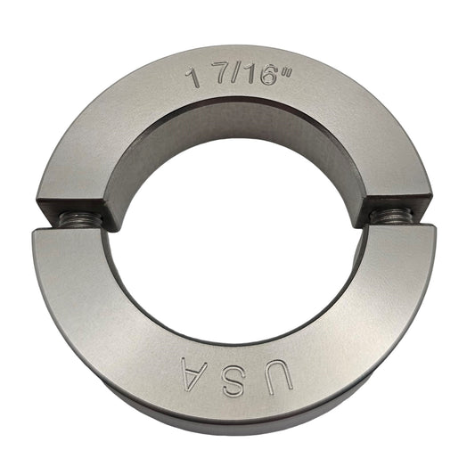 1.4375" Diameter - Clamping Two Piece Shaft Collar - 303 Stainless Steel