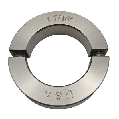 1.438" Diameter - Clamping Two Piece Shaft Collar - 303 Stainless Steel