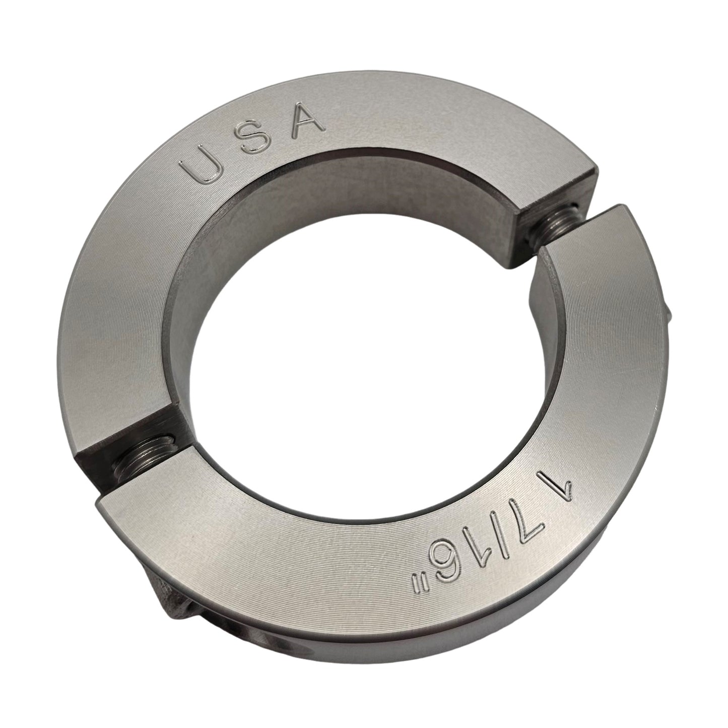 1.4375" Diameter - Clamping Two Piece Shaft Collar - 303 Stainless Steel