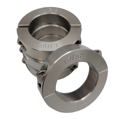 1.438" Diameter - Clamping Two Piece Shaft Collar - 303 Stainless Steel
