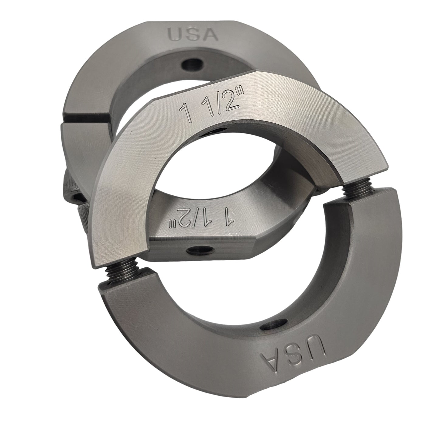 1.50" Diameter – Mountable Clamping Two Piece Shaft Collar - 303 Stainless Steel