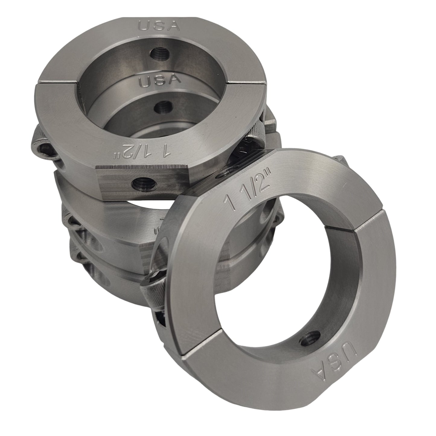 1.50" Diameter – Mountable Clamping Two Piece Shaft Collar - 303 Stainless Steel