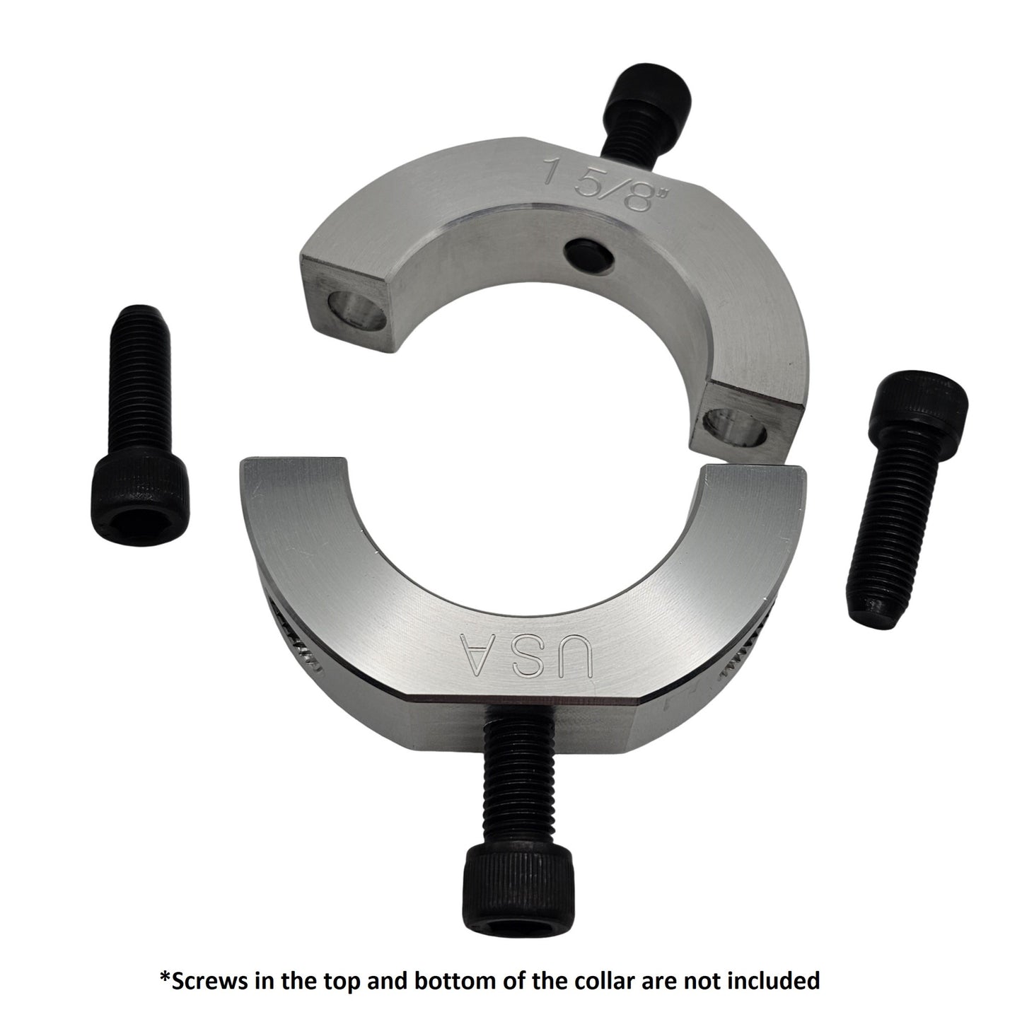 1.625" Diameter – Mountable Clamping Two Piece Shaft Collar – 2024 Aluminum