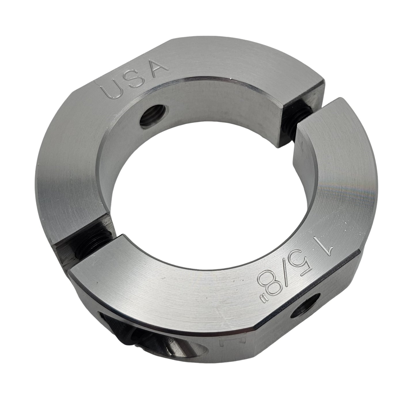 1.625" Diameter – Mountable Clamping Two Piece Shaft Collar – 2024 Aluminum