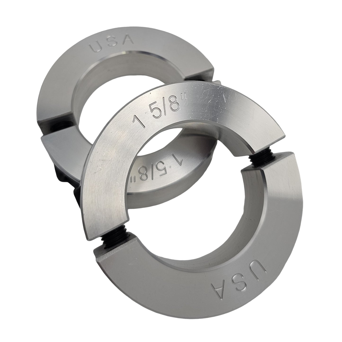 1.625" Diameter - Clamping Two Piece Shaft Collar - 2024 Aluminum