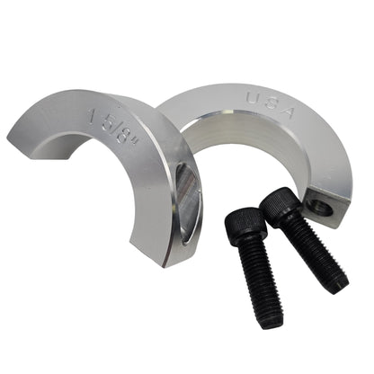 1.625" Diameter - Clamping Two Piece Shaft Collar - 2024 Aluminum