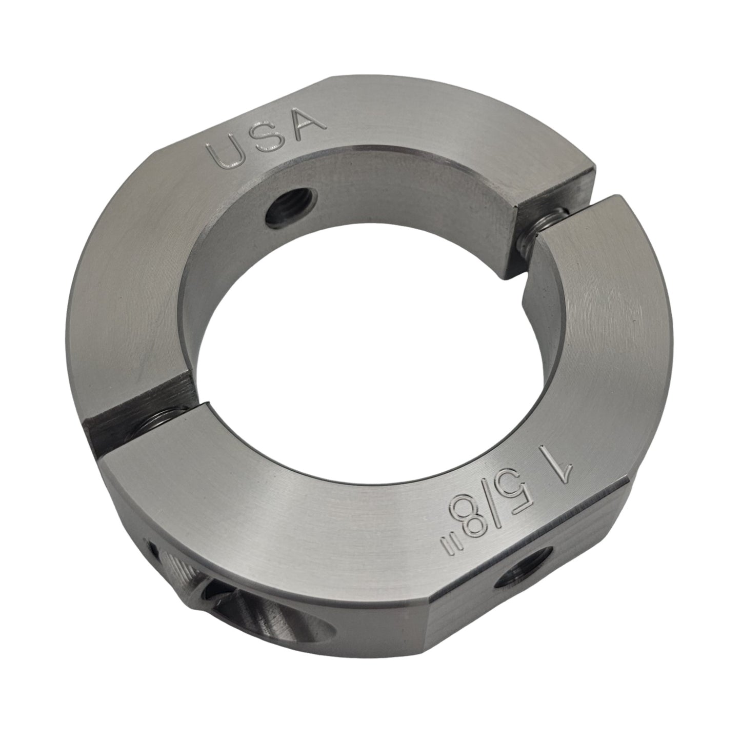 1.625" Diameter – Mountable Clamping Two Piece Shaft Collar - 303 Stainless Steel